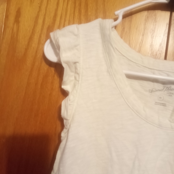 Universal Thread White Ruffle Tank Top - Picture 2 of 4